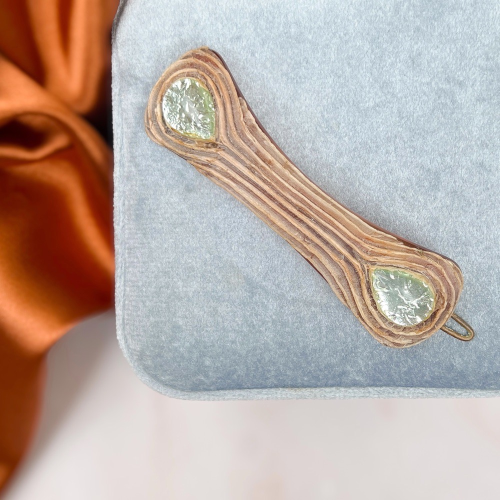 School of Line Vautrin 1960s Vintage Talosel Hair Barrette